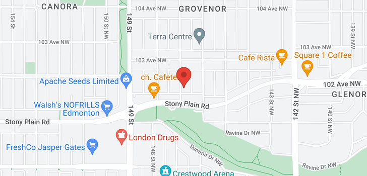 map of 10223 147 ST NW